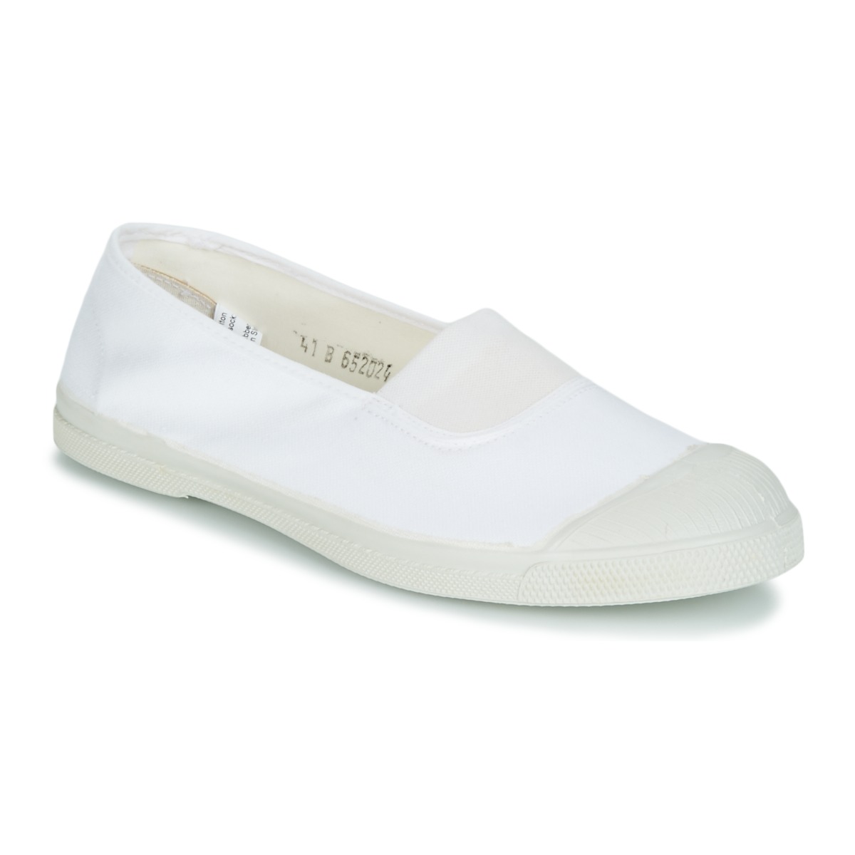 Baskets Basses Femmes Bensimon Tennis Elastique Blanc Domarques