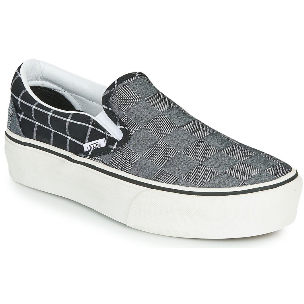 vans slip on femme gris