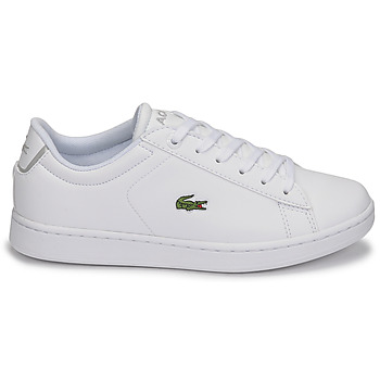 Baskets Basses Enfant Filles Lacoste Carnaby Evo Bl 21 1 Suj Blanc Domarques