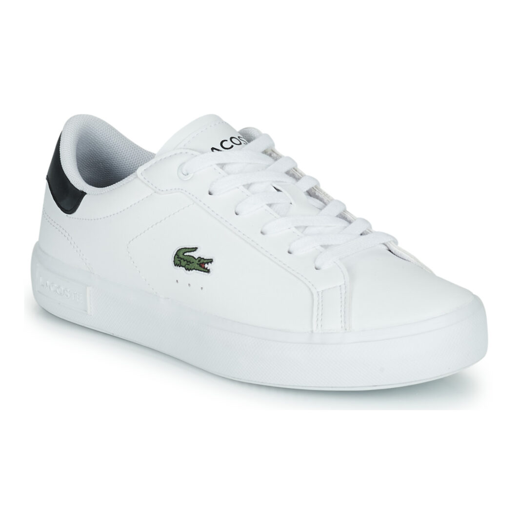 Baskets Basses Enfant Filles Lacoste Powercourt 0121 1 Suj Blanc Domarques